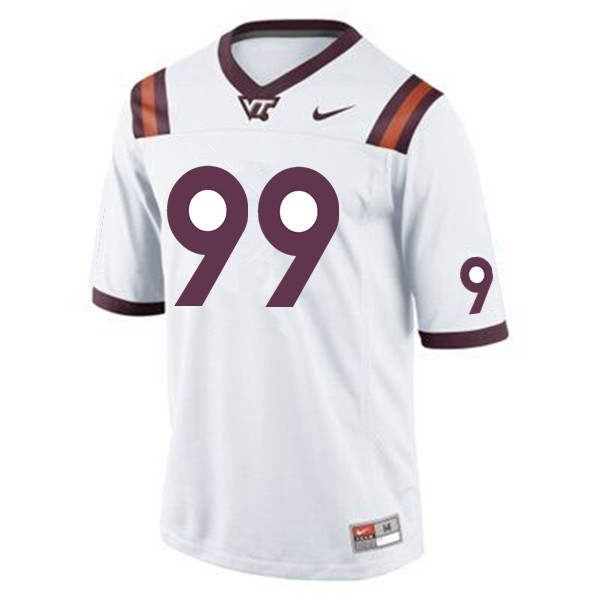Men #99 Maxx Philpott Virginia Tech Hokies College Football Jerseys Sale-White - Click Image to Close